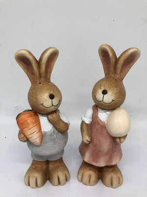 Polyresin Rabbit Figurine Home Resin Garden Decor Handmade Craft