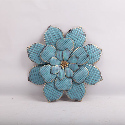 Exquisite Metal Flower Ornaments Customized Metallic Wall Decor Rustproof