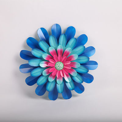 Exquisite Metal Flower Ornaments Customized Metallic Wall Decor Rustproof