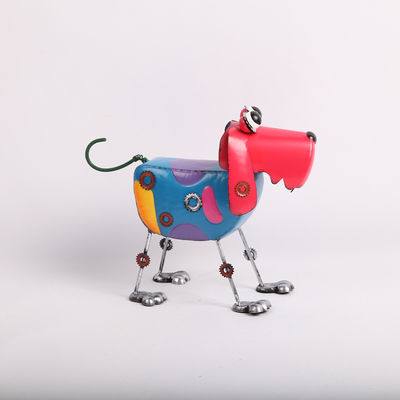 Customized Metal Animal Garden Ornament Decorative Colorful Series