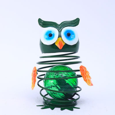 ODM Iron Solar Powered Owl Garden Ornament Decor Vivid And Cute