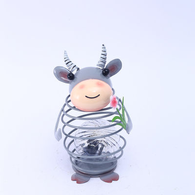 Metal Animal Solar Garden Ornament Lighting Customized Multi Size
