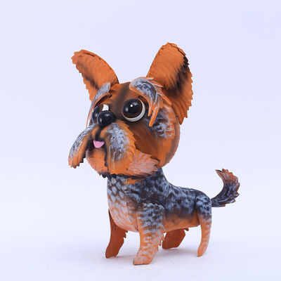 Metal Garden Ornaments Iron art Metal Puppy Garden Decoration
