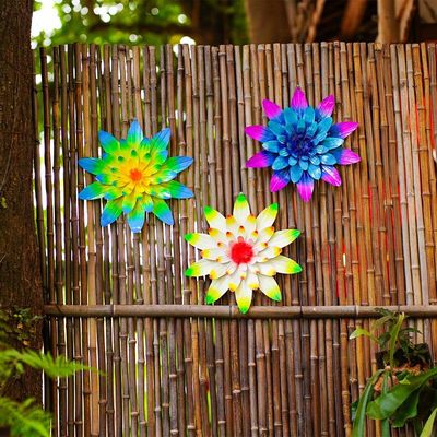 Metal Flower Garden Ornaments - Home Garden Decor Yard Decor