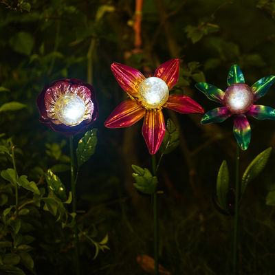 LED Multicolor Solar Garden Ornament Waterproof Solar Powered Outdoor Ornaments