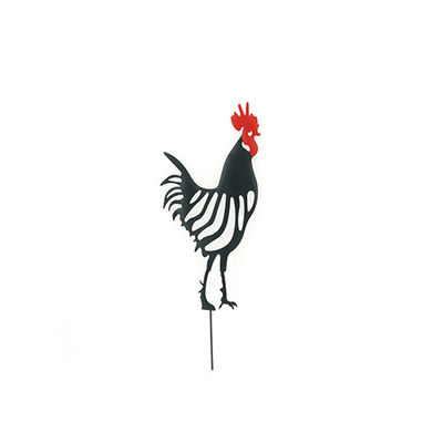 Metal Silhouette Animal Garden Ornament Customized Stakes Decor