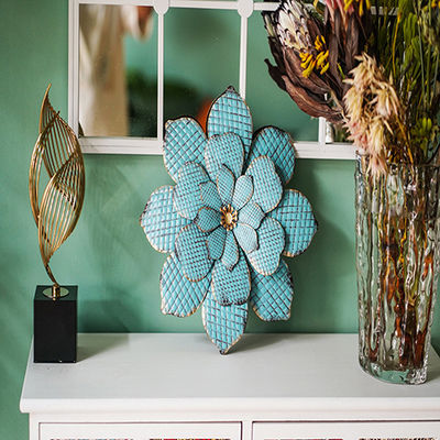 Creative Modern Wall Hanging Ornaments Decor Metal Flower Wall Hanging