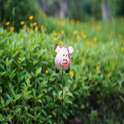 Small Metal Solar Garden Animals Plug In Solar Powered Outdoor Lights Multiple