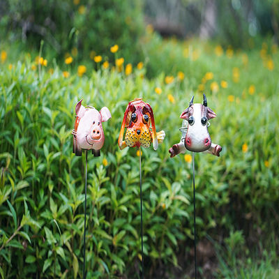 Small Metal Solar Garden Animals Plug In Solar Powered Outdoor Lights Multiple