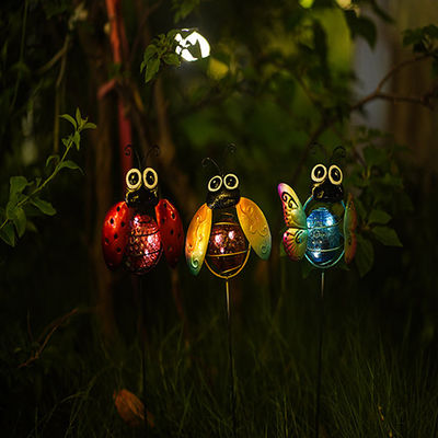 Lighting Insect Solar Garden Ornament Waterproof Plug In Decoration