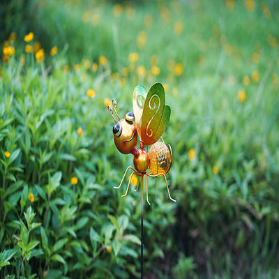 IP44 Metal Butterfly Solar Garden Ornaments Plug In LED Lamp
