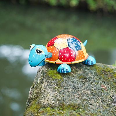 Gorgeous Metal Turtle Lawn Ornament Rustproof Metal Animal Ornament