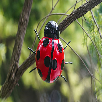 Metal Ladybird Garden Ornaments Cute Metal Insect Decorations