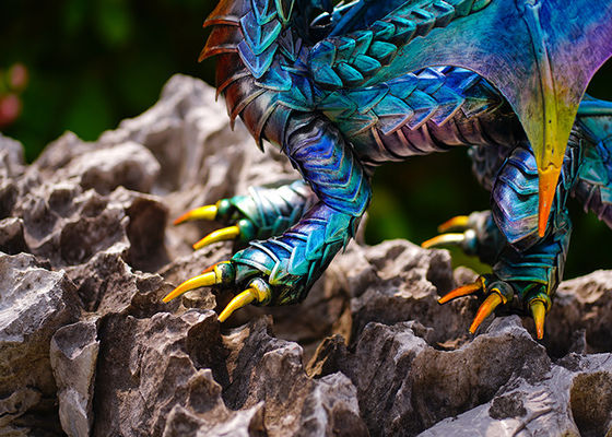 ODM Metal Dragon Animal Garden Ornament Rustproof Multiple Design