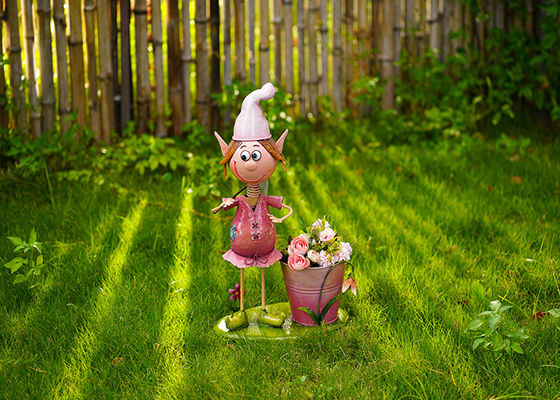 Indoor And Outdoor Metal Elf Garden Decoration Simple Garden Pot Decoration