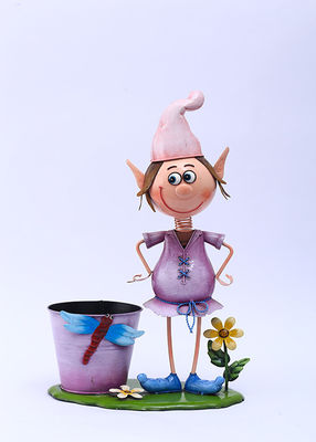 Metal Cartoon Character Garden Decoration Simple Flowerpot Decoration