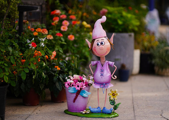 Metal Cartoon Character Garden Decoration Simple Flowerpot Decoration