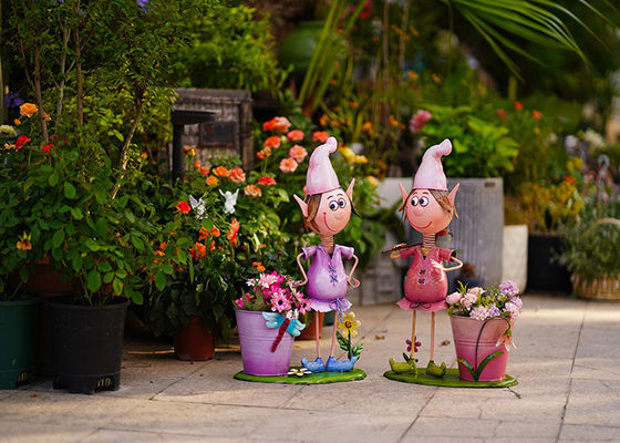 Metal Cartoon Character Garden Decoration Simple Flowerpot Decoration