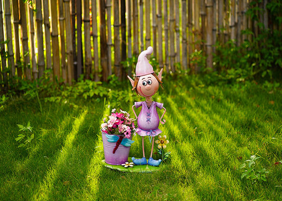 Metal Cartoon Character Garden Decoration Simple Flowerpot Decoration