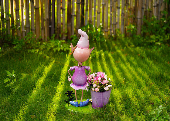 Metal Cartoon Character Garden Decoration Simple Flowerpot Decoration