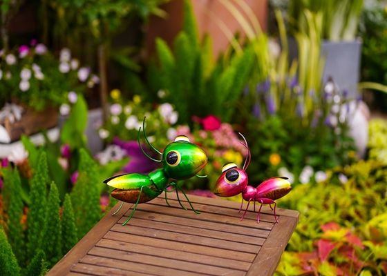 Locust Metal Garden Ornaments Decor Low Maintenance For Decoration