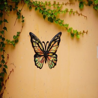 3D Metal Hanging Butterfly Wall Decor Gorgeous Multicolor For Home Yard