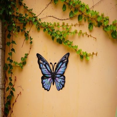 3D Metal Hanging Butterfly Wall Decor Gorgeous Multicolor For Home Yard