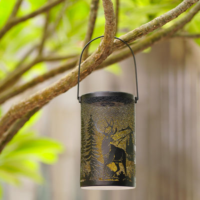 LED Lights Metal Solar Garden Ornament Decor Can Be Customized