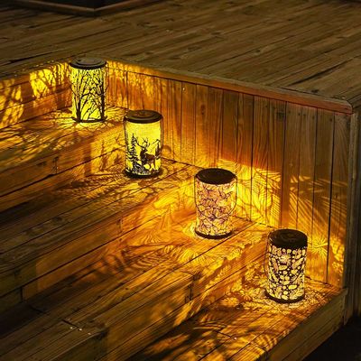 LED Lights Metal Solar Garden Ornament Decor Can Be Customized