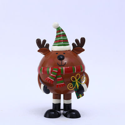Elk Metal Christmas Decoration Figurines Rustproof Customized