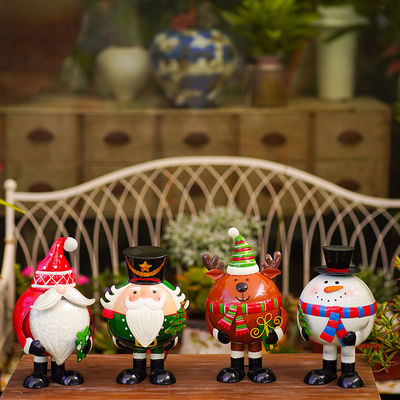 Elk Metal Christmas Decoration Figurines Rustproof Customized
