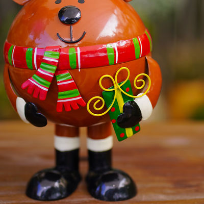 Elk Metal Christmas Decoration Figurines Rustproof Customized