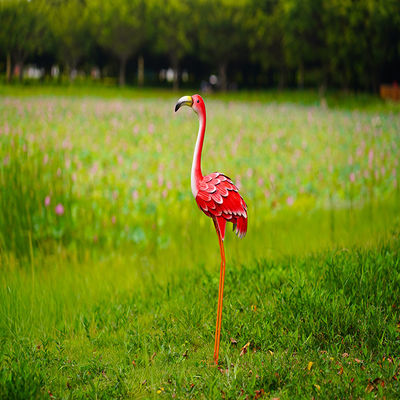 Outdoor Metal Flamingo Yard Decor Lawn Flamingo Metal Statue