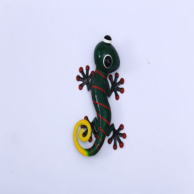 Colorful Outdoor Metal Lizard Wall Art Handicraft Metal Gecko Wall Art