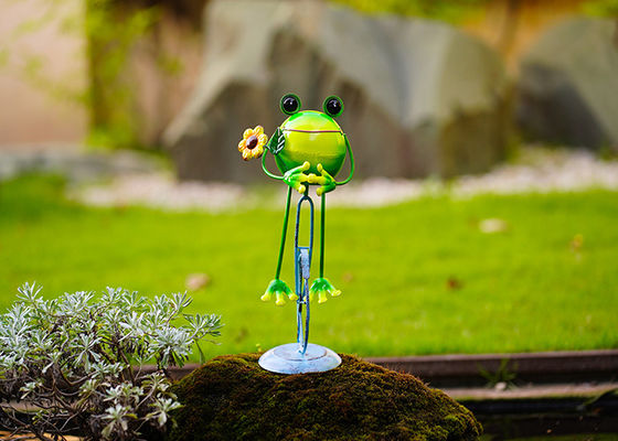 Frog Unicycle Metal Interior Decoration Outdoor Garden Decorations
