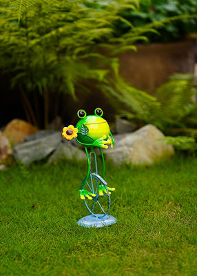 Frog Unicycle Metal Interior Decoration Outdoor Garden Decorations