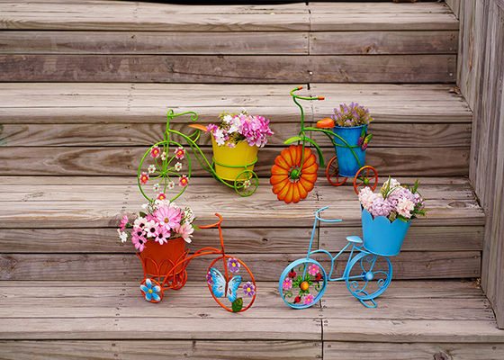 Metal Bicycle Flowerpot Garden Decoration Simple Flowerpot Decoration