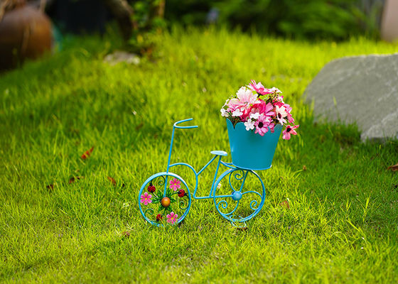 Customized Metal Bicycle Shape Garden Pot Home Decoration Multiple