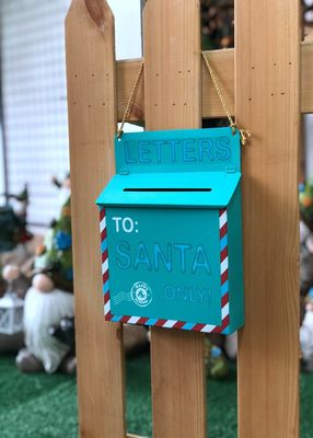 Customized Metal Christmas Decoration Post Box Hanging Handicrafts