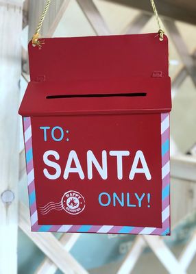 Customized Metal Christmas Decoration Post Box Hanging Handicrafts