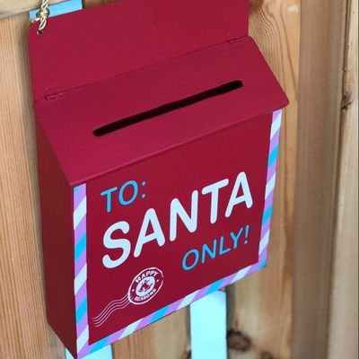 Customized Metal Christmas Decoration Post Box Hanging Handicrafts