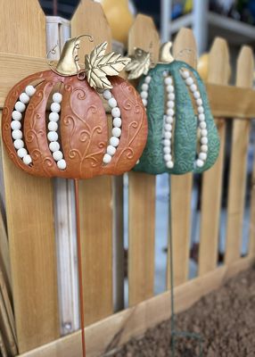 Pumpkins Outdoor Metal Thanksgiving Yard Decorations Recycled