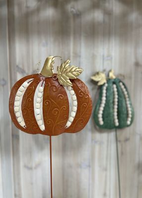 Pumpkins Outdoor Metal Thanksgiving Yard Decorations Recycled