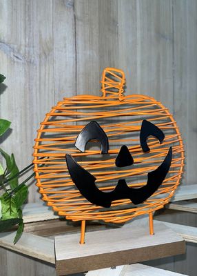 OEM / ODM Halloween Ornaments Ghost / Pumpkin Garden Ornament Metal