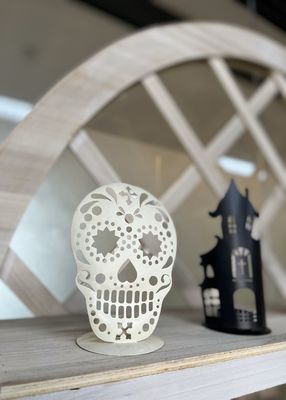 Small Metal Halloween Pumpkin Ornaments Candlestick Metal House Ornaments