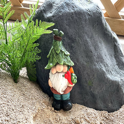 Fade Resistant Polyresin Garden Ornaments Lightweight Gnome Resin Home Decor