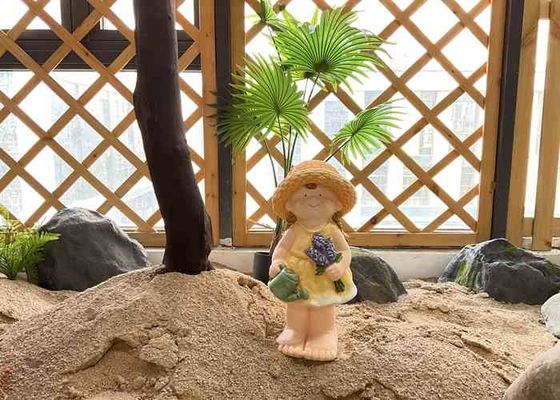 Multicolor Magnesium Oxide Garden Statue Furniture Handcraft Standing Childlike