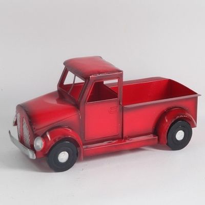 Indoor / Outdoor Metal Christmas Decoration Car Attached To Christmas Tree Customized