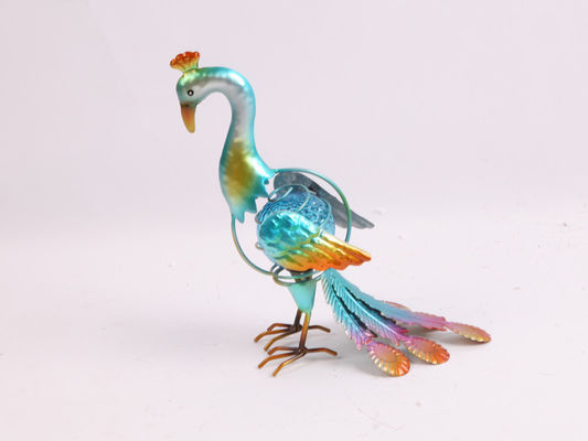 Animal Shape Iron Solar Garden Ornament with LED Garden Metal Decorations
