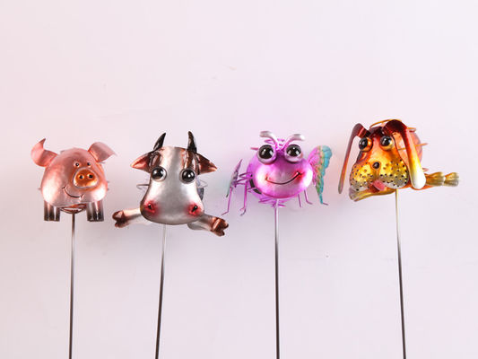 Low Light Intensity Solar Garden Ornament With LED Cartoon Animal Modeling Snails, Etc.